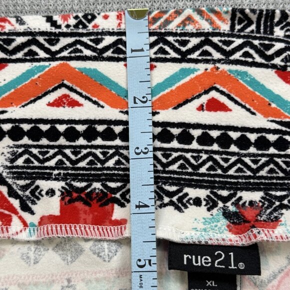 Rue 21 Womens Size XL Multicolor Aztec Print Maxi Skirt Stretch Wide Waistband - Picture 13 of 14